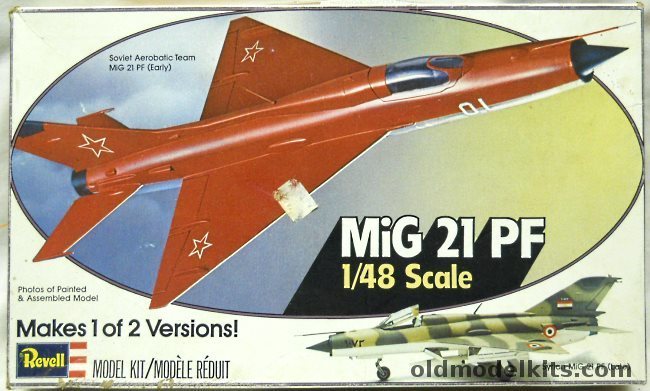 Revell 1/48 Mig-21 PF - Early or Late Syrian or USSR Acrobatic Team, H237 plastic model kit